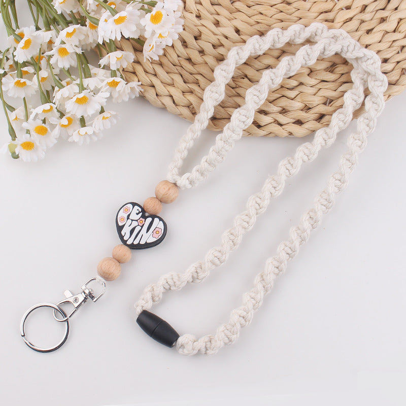 Wholesale Handmade woven necklace keychain